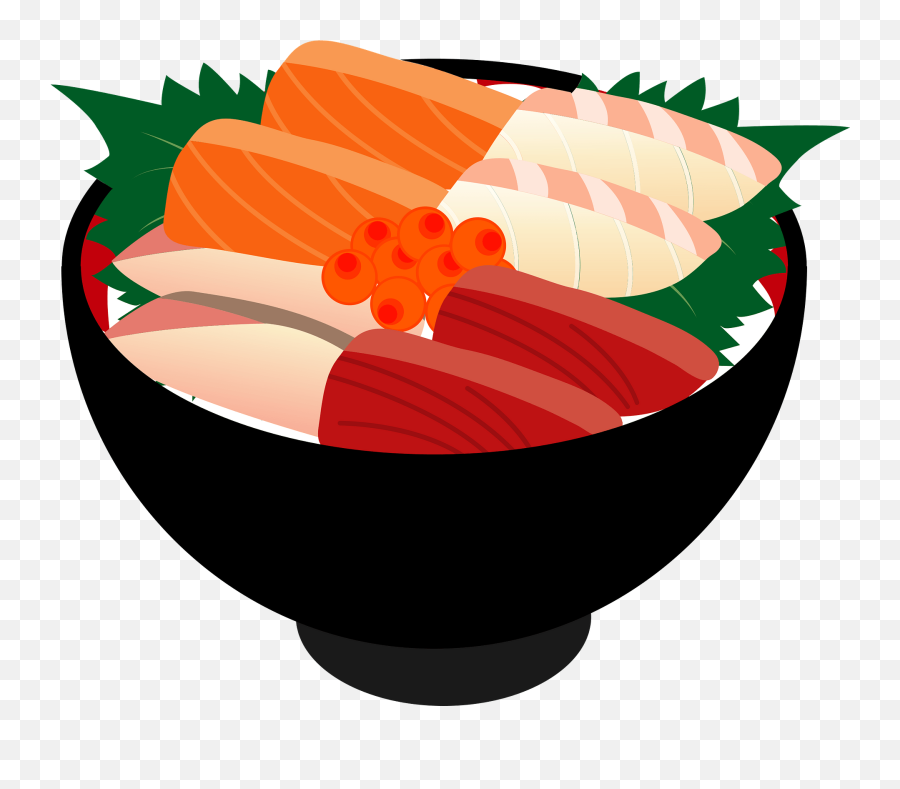 Assorted Seafood And Rice In A Bowl Clipart Free Download - Seafood In A Bowl Clipart Emoji,Seafood Clipart