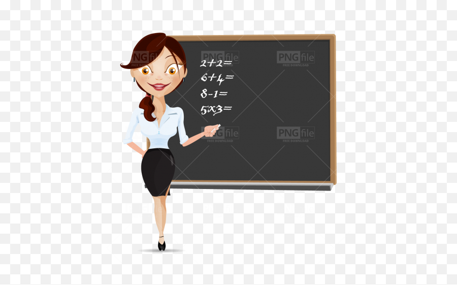 Teaching Maths Cartoon Character Png - Photo 490 Pngfile Maths Teacher Images Cartoon Emoji,Character Png