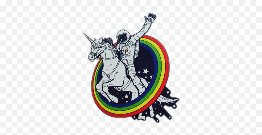 Astronaut On Tumblr Unicorn Stickers - Best Tumblr Stickers Fictional Character Emoji,Transparent Tumblr Stickers