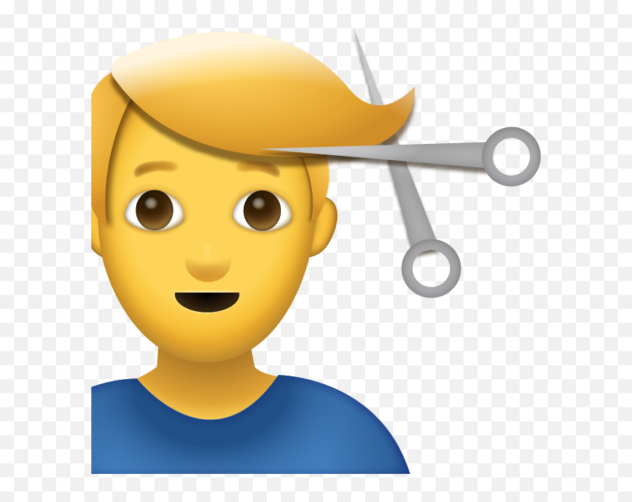 Download Man Getting Haircut Emoji Free Download Iphone,Hair Cut Clipart