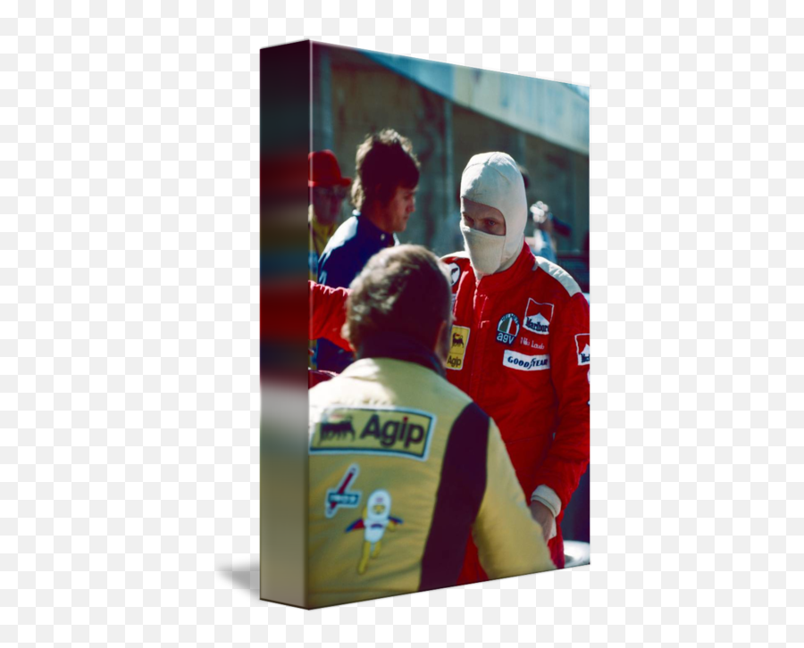 Niki Lauda 1975 United States Grand Prix By Oleg Konin Emoji,Agip Logo