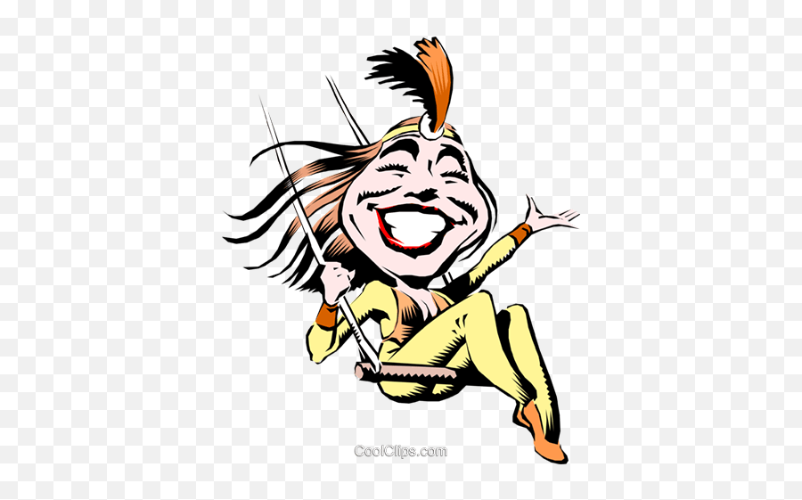 Cartoon Trapeze Artist Royalty Free Vector Clip Art Emoji,Circus Clipart Free