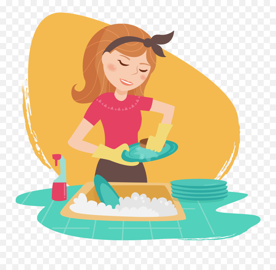 Housekeeping Clipart Clean Up Crew - Cleaning Up After Dinner Clipart Emoji,Clean Up Clipart