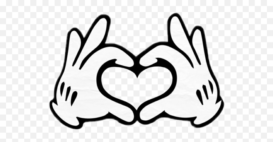 Mickymause Topolino Guanti Sticker By Angelica Emoji,Heart Hands Clipart