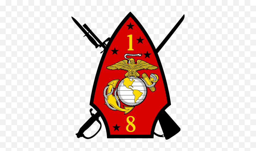 1st Battalion 8th Marine Regiment Usmc - 1st Battalion 8th Marines Patch Emoji,Usmc Logo