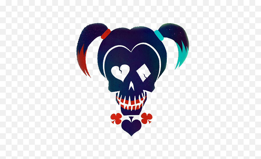 Skull Clipart Transparent Emoji,Harley Quinn Png