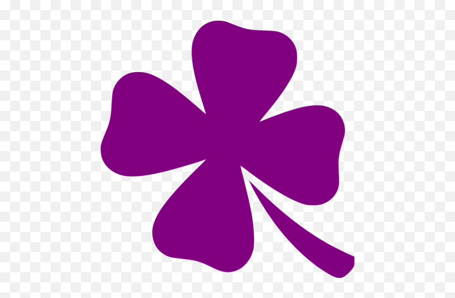 Purple Clover Icon - Free Purple Gamble Icons Brown Clover Png Emoji,Clover Png