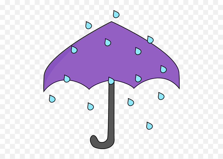 Umbrella And Rain Clipart Clipart Image - Rain Umbrella Clipart Emoji,Rain Clipart