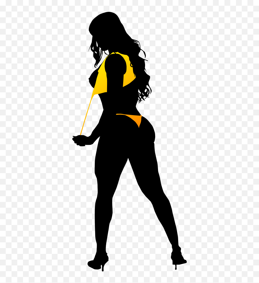 Png Girls Silhouette Vector Transparent - Silhouette Bikini Png Emoji,Black Woman Clipart