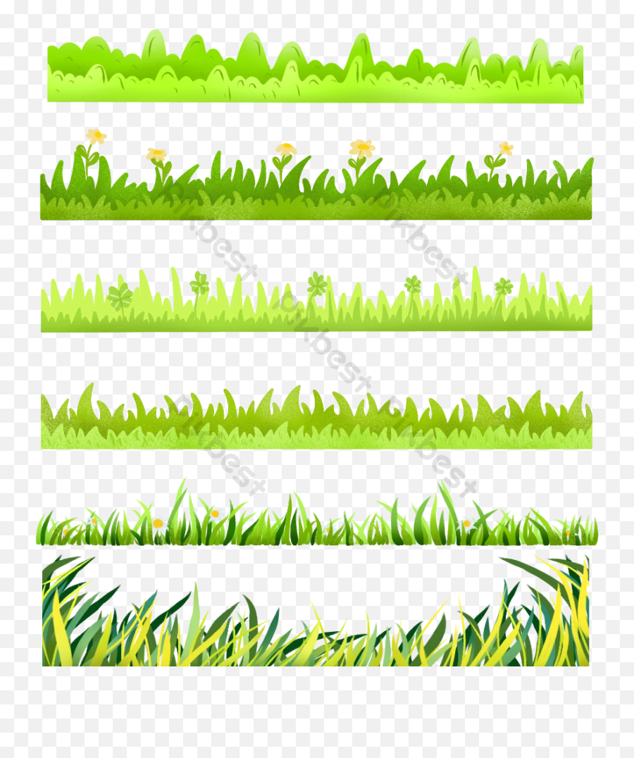 A Set Of Cartoon Grass Emoji,Cartoon Grass Png