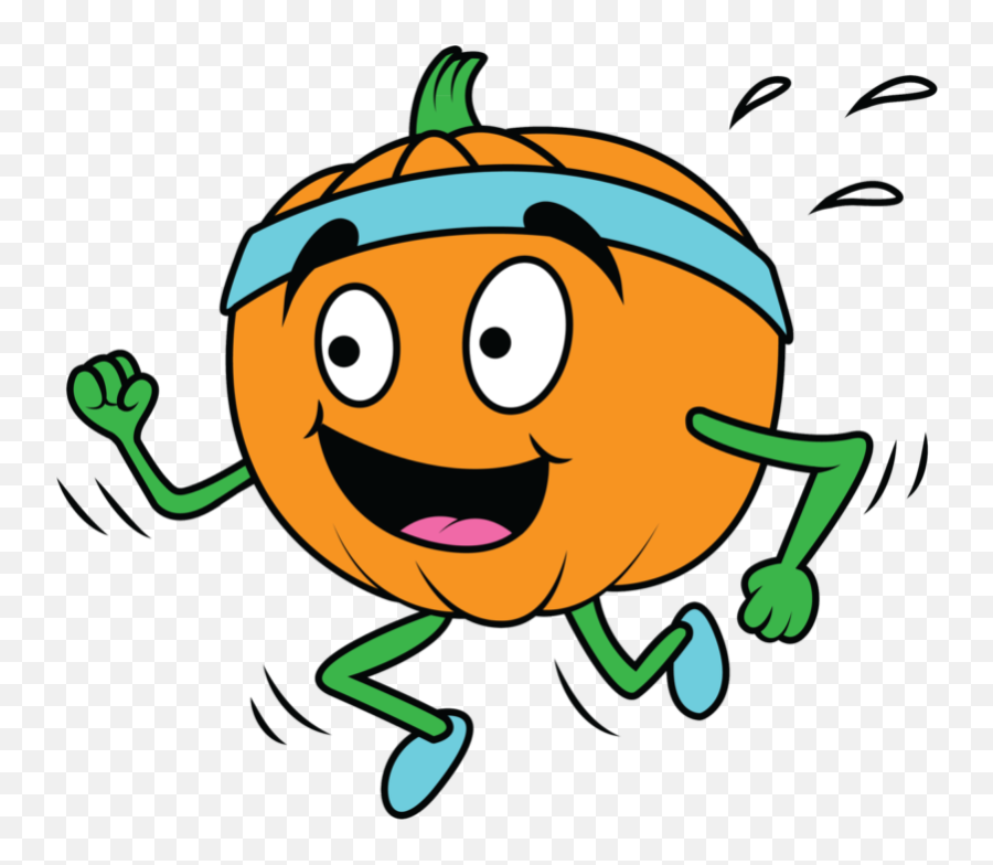 Pumpkin Clip Art Black And White Cute Pumpkin Clipart - Pumpkin Run Clipart Emoji,Pumpkin Clipart Black And White
