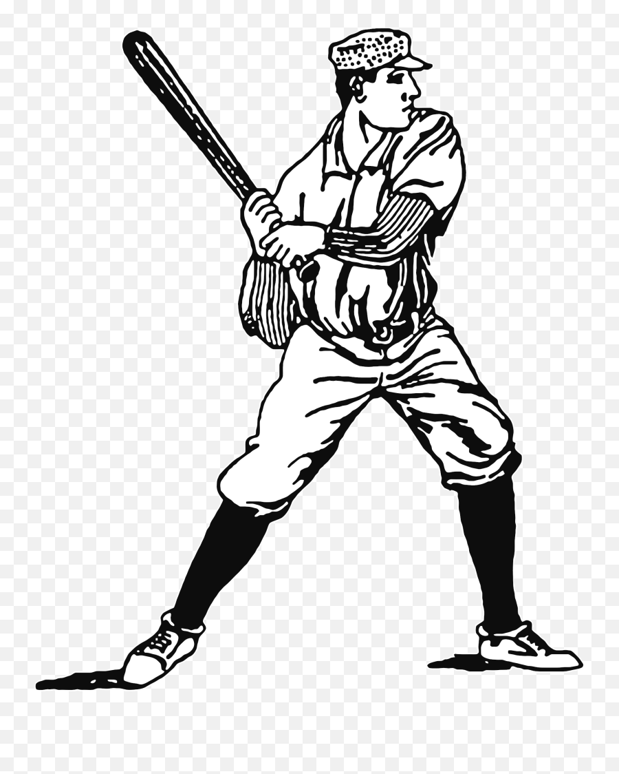 Clip Art Baseball Bats Vector Graphics Illustration - Baseball Player Vector Png Emoji,Baseball Bat Clipart