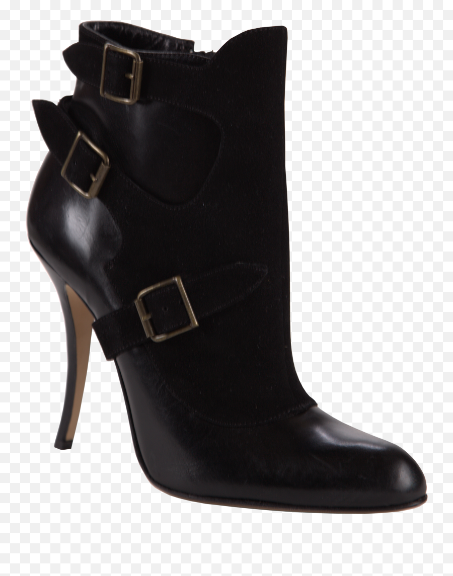 Black Women Shoe Png Image Women Shoes Shoes Boots - Women Leather Shoes Png Emoji,Boots Png