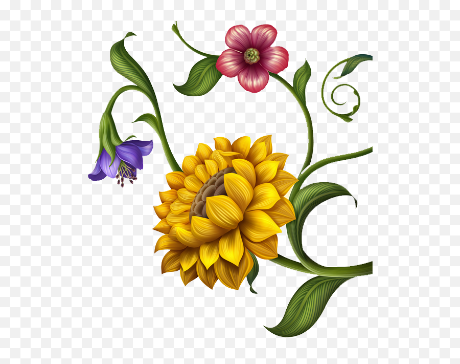 Flower - Sunflower Clipart Full Size Clipart 4185567 Art Emoji,Sunflower Clipart