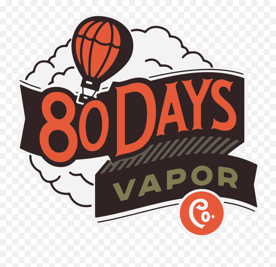80 Days Vapor Eliquid Mint Fruit U0026 Coffee Eliquids - Hot Air Ballooning Emoji,Vapor Png