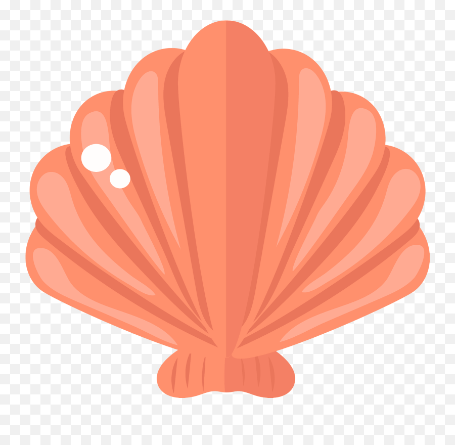 Clam Clipart - Clam Shell Clipart Png Emoji,Clam Clipart