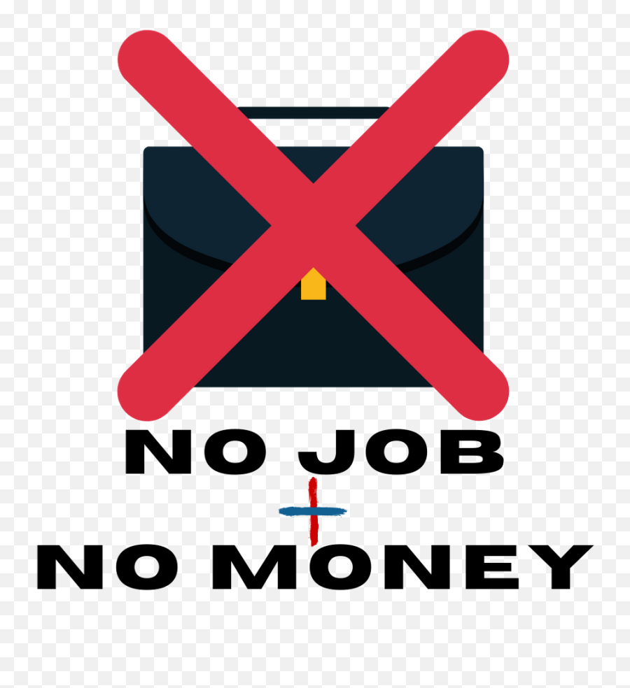 No Jobno Money T - Shirt Job Money Money Shop Language Emoji,No Money Png