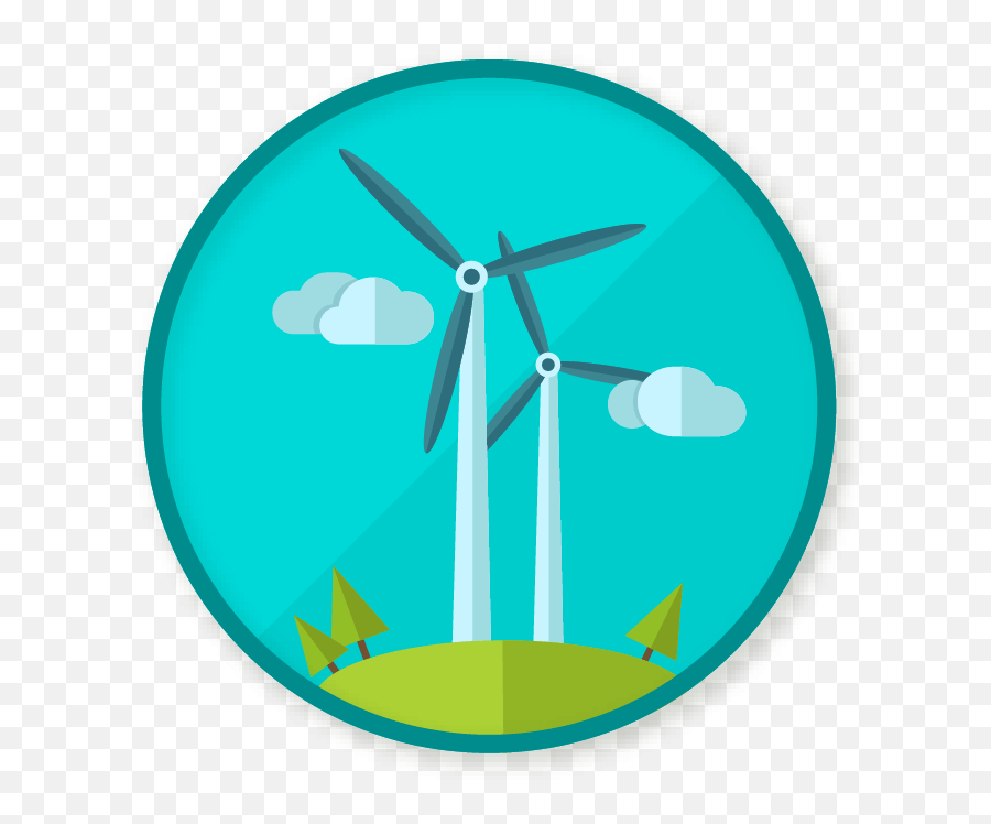 Win A Badge - Wind Turbine Clipart Full Size Clipart Emoji,Wind Turbine Clipart
