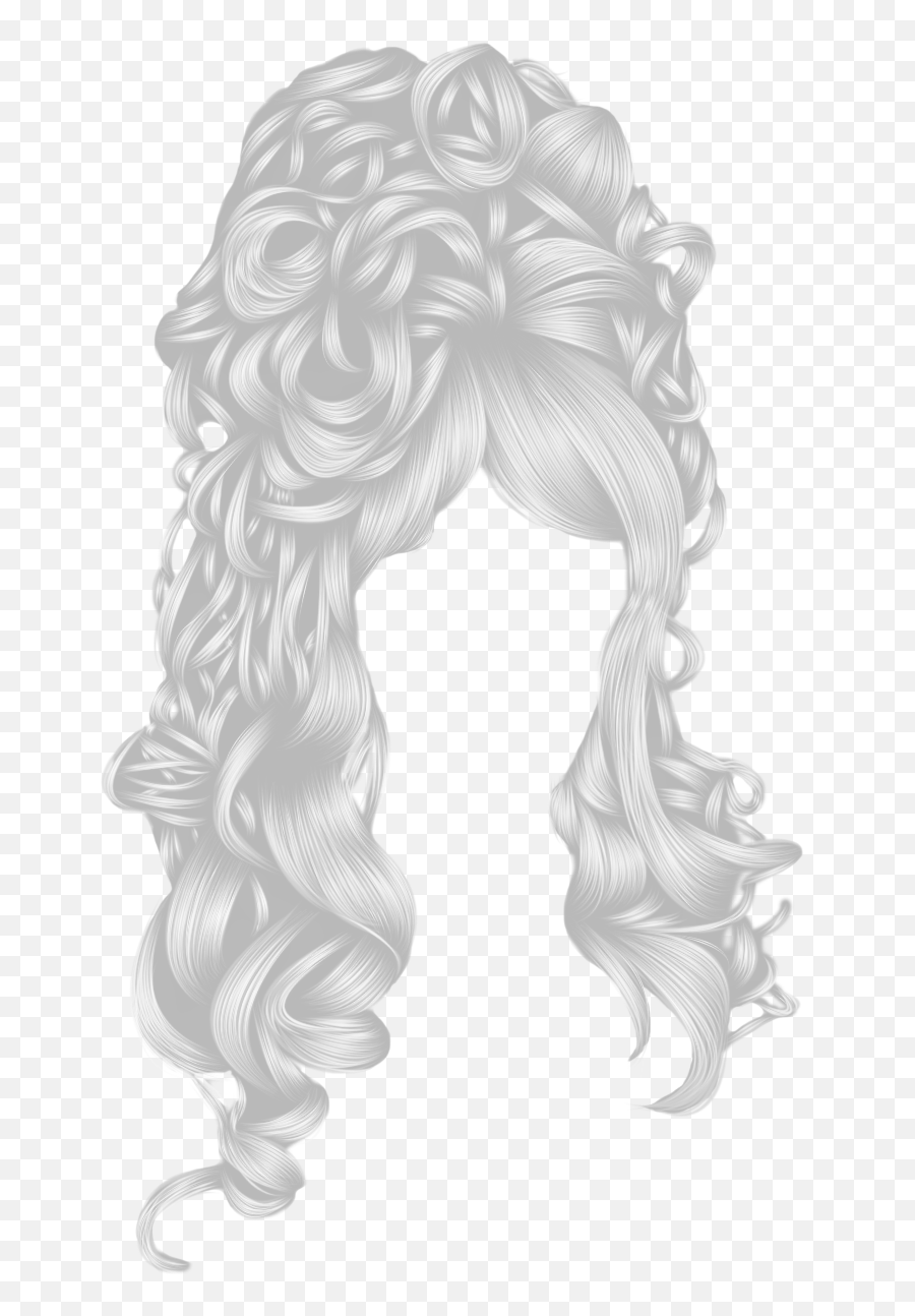 Download Hd White Hair Png - Photoshop Custom Hair Png Emoji,Photoshop White To Transparent