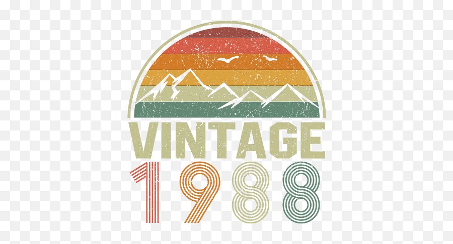 Classic Vintage 1988 Birthday Gift Idea Puzzle Emoji,Vintage Logo Maker