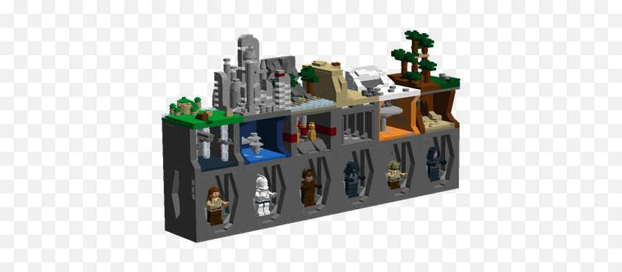 Lego Ideas - Lego Star Wars Episodes 16 Micro Builds And Emoji,Star Wars 40th Anniversary Logo