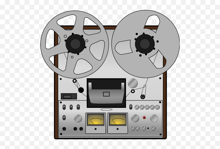 Reel To Reel Movie Projector Clipart - Reel To Reel Tape Recorder Png Emoji,Movie Reel Clipart