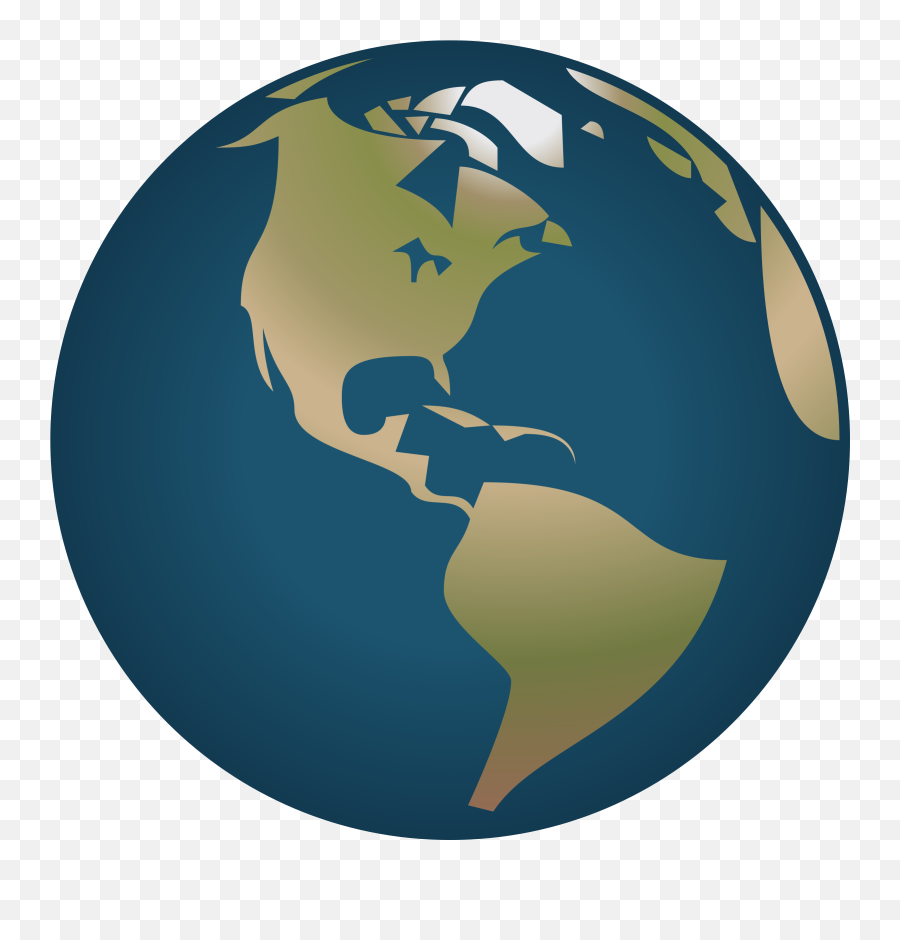 Simple Globe Clipart Kid - America Globe Png Emoji,Globe Clipart