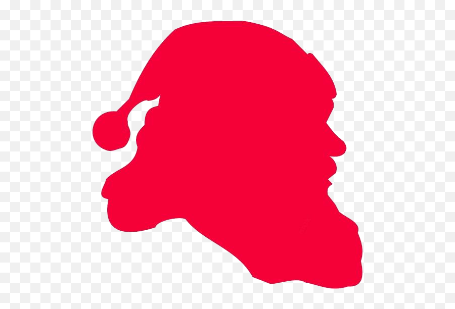 Christmas Santa Png Hd Images Stickers Vectors - Santa Head Silhouette Emoji,Santa Face Clipart