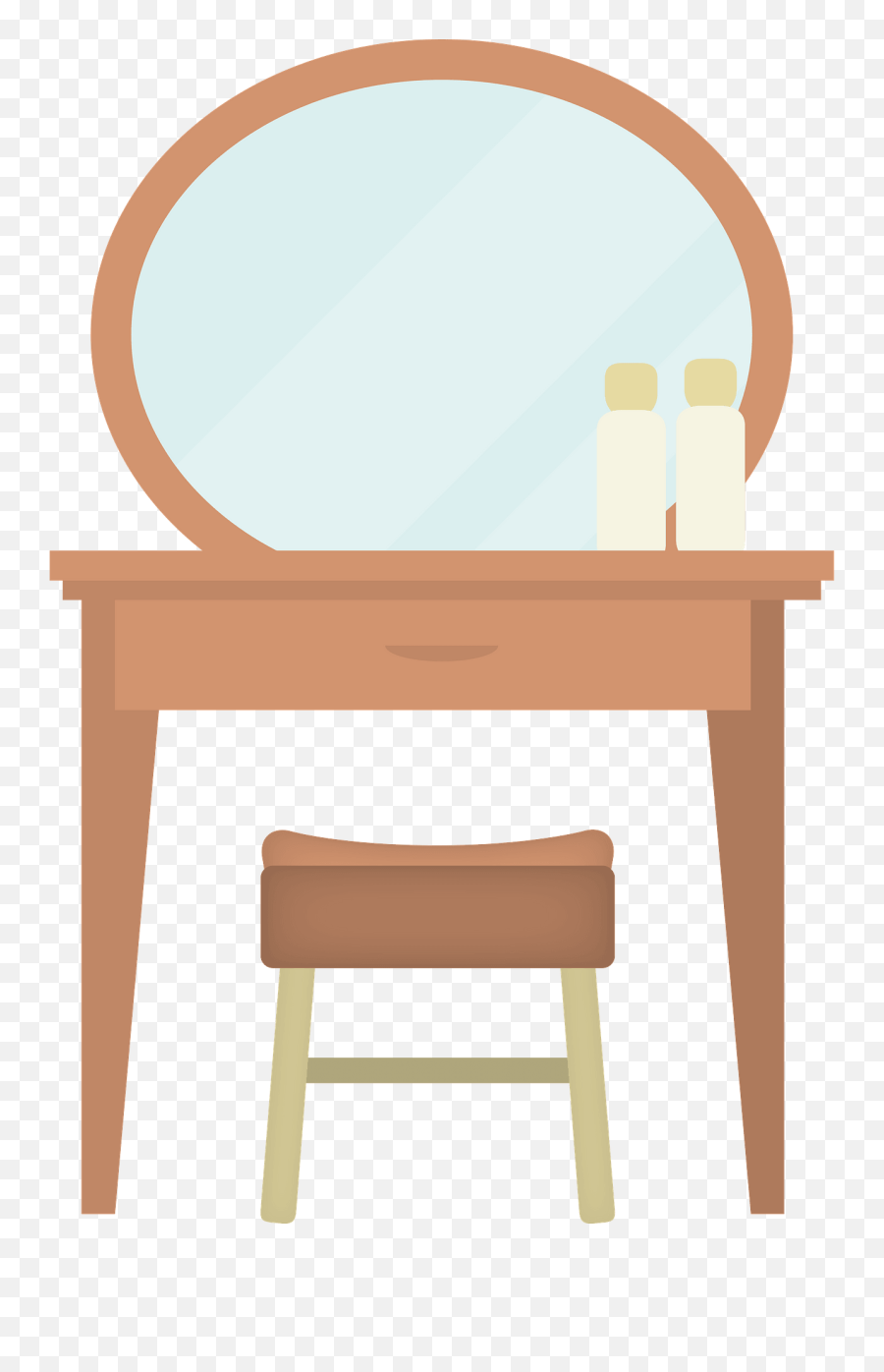 Dressing Table Furniture Clipart - Dressing Table Furniture Clipart Emoji,Table Clipart