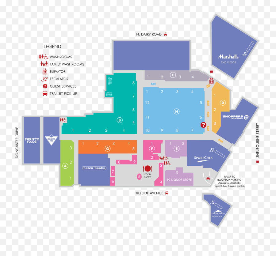 Hillside Mall Directory Map Clipart - Hillside Mall Map Emoji,Mall Clipart