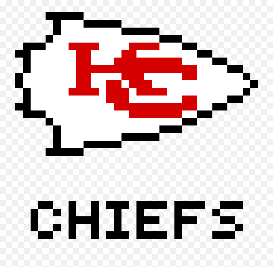 Pixilart - Pixel Art Emoji,Chiefs Logo