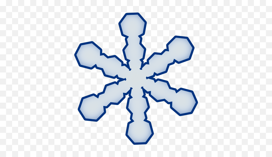 Free Clip Art - Simple Snowflake Clipart Emoji,Snow Flake Clipart