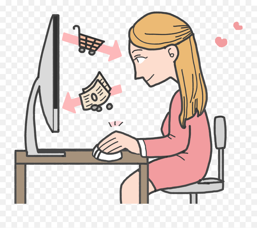 Cartoon Waitress 28 Buy Clip Art - Go Online Clipart Emoji,Shopping Clipart