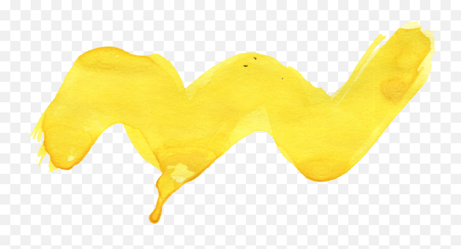 22 Yellow Watercolor Brush Stroke - Gold Brush Stroke Transparent Tree Emoji,Gold Brush Stroke Png
