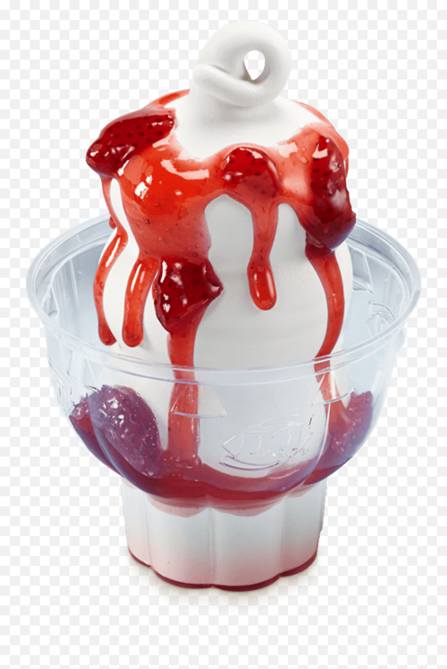Strawberry Sundae - Dairy Queen Sundaes Emoji,Ice Cream Sundae Png