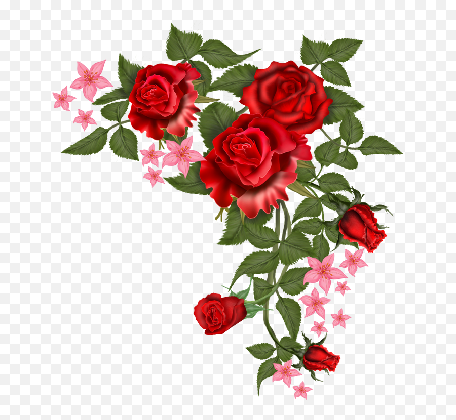 Download Flowers Vectors Free Png Transparent Image And Clipart - Transparent Red Flowers Png Emoji,Floral Png