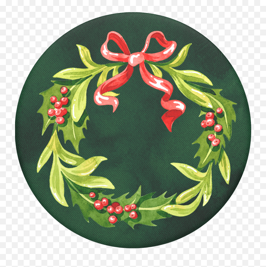 Christmas Wreath Png Emoji,Holiday Wreath Png