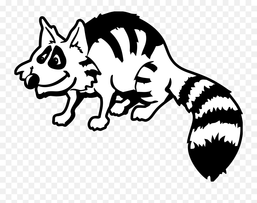 Free Clip Art - Racoon Clipart Black And White Emoji,Raccoon Clipart