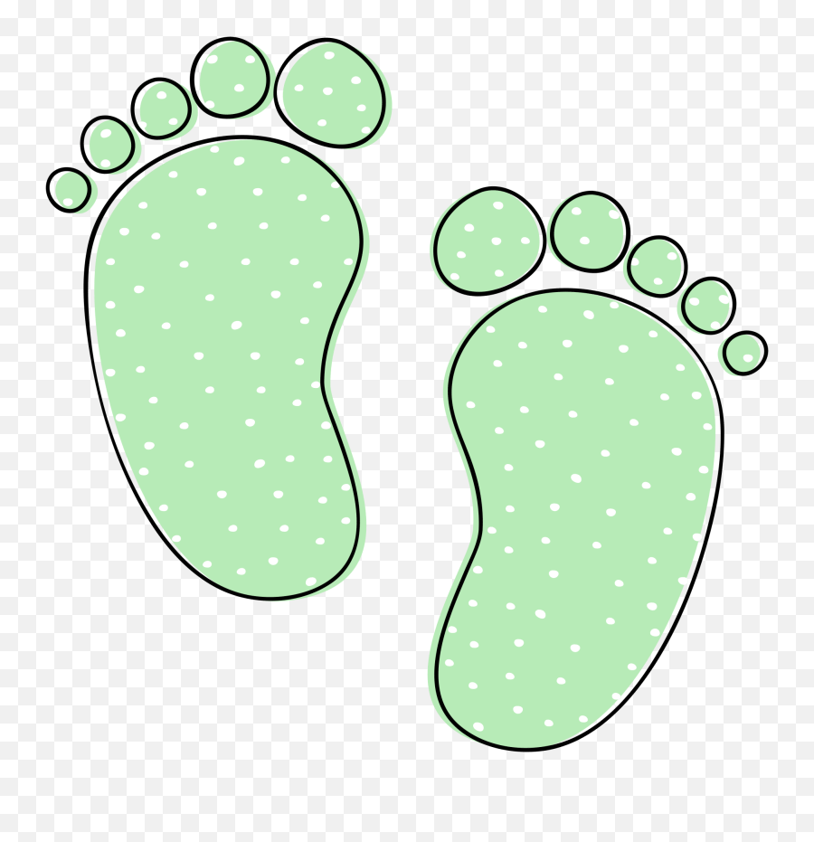 Cutest Baby Shower Clip Art - Dot Emoji,Baby Feet Clipart