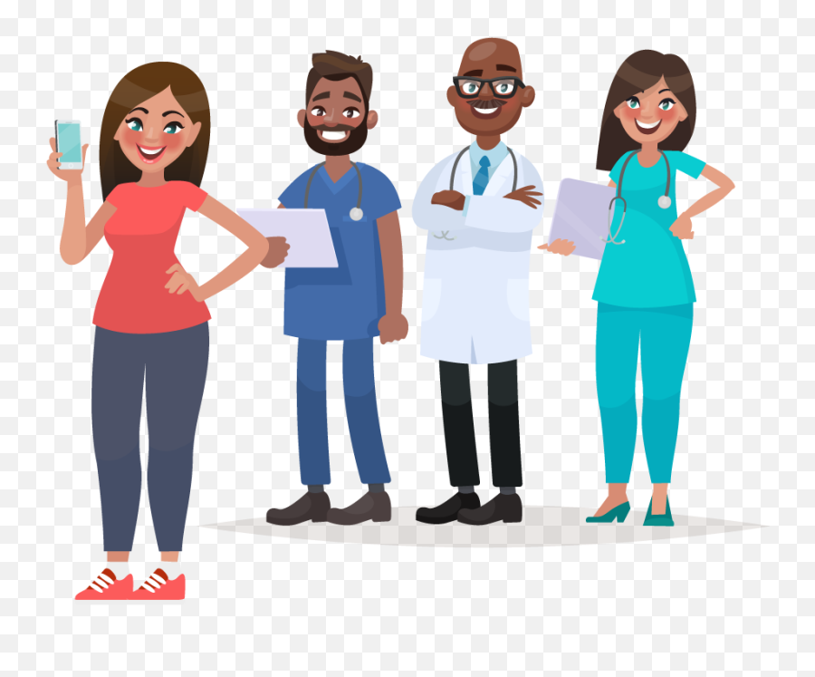 Sharing Your Medical Record Mychart Emoji,People Standing Back Png