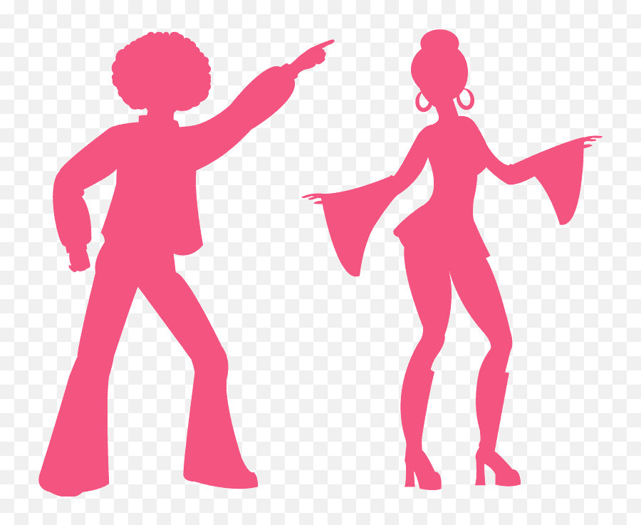 Disco Dancers Silhouette - Free Vector Silhouettes Creazilla Emoji,Square Dance Clipart