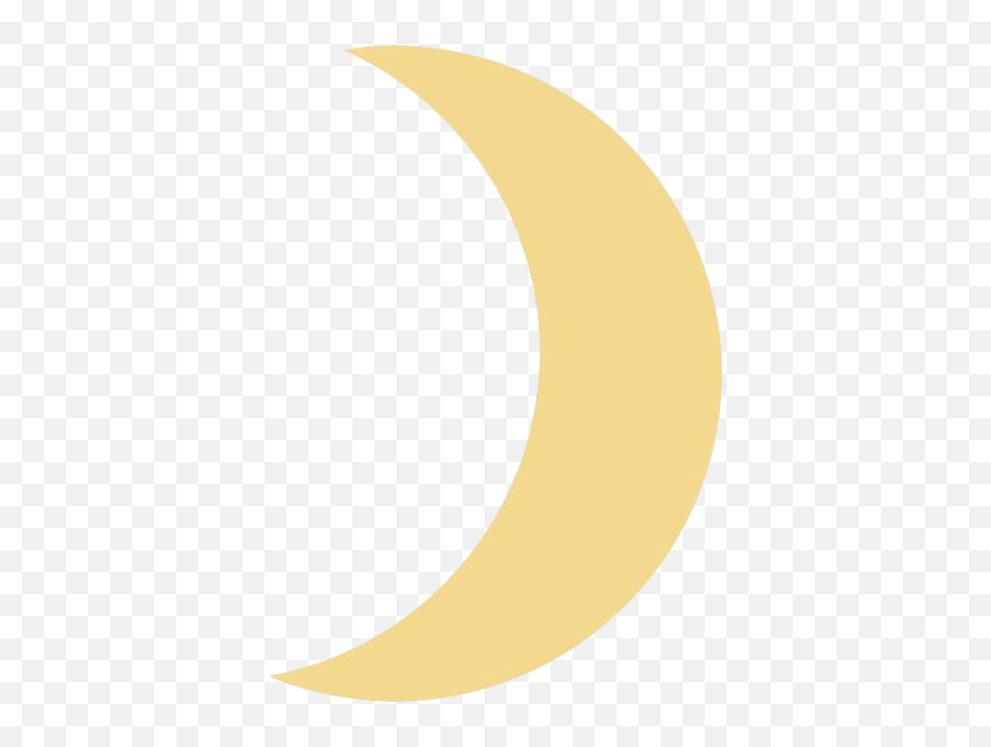Yellow Crescent Moon Png Png All - Crescent Moon Yellow Emoji,Crescent Moon Png