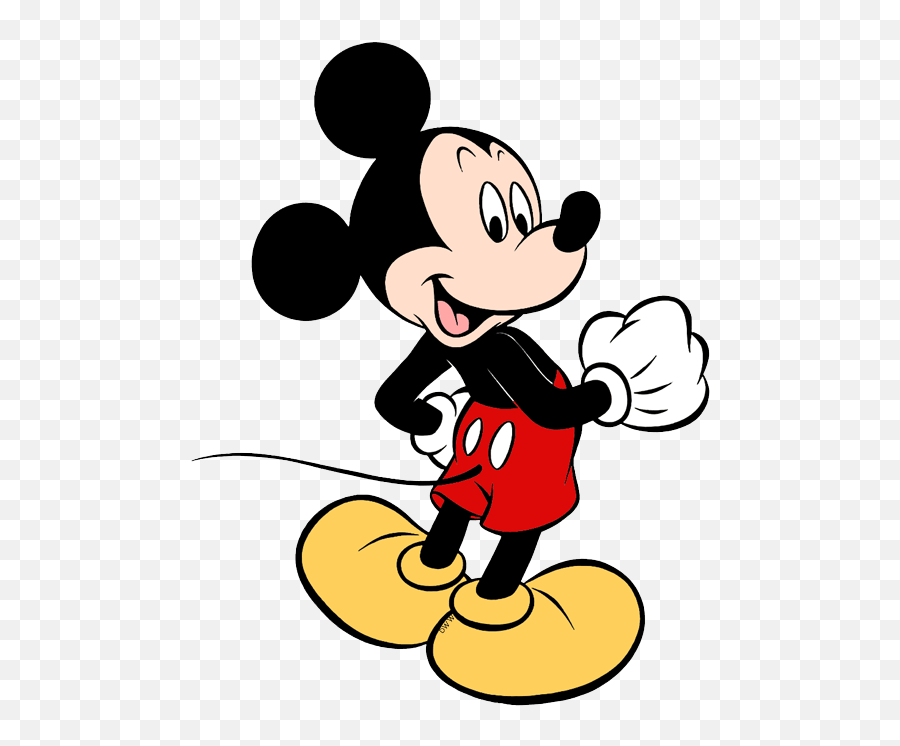 Mickey Clipart Free - Novocomtop Mickey Mouse Waving No Background Emoji,Mickey Clipart