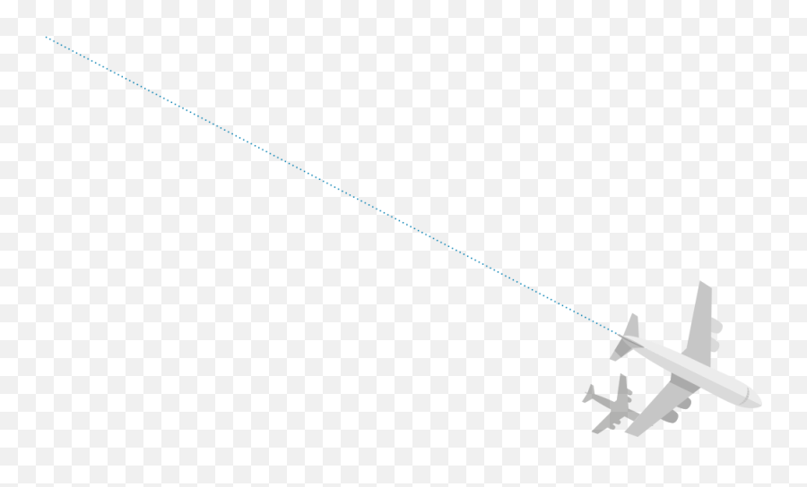 Plane With Dotted Line Png - Airplane With Line Png Emoji,Dotted Line Png