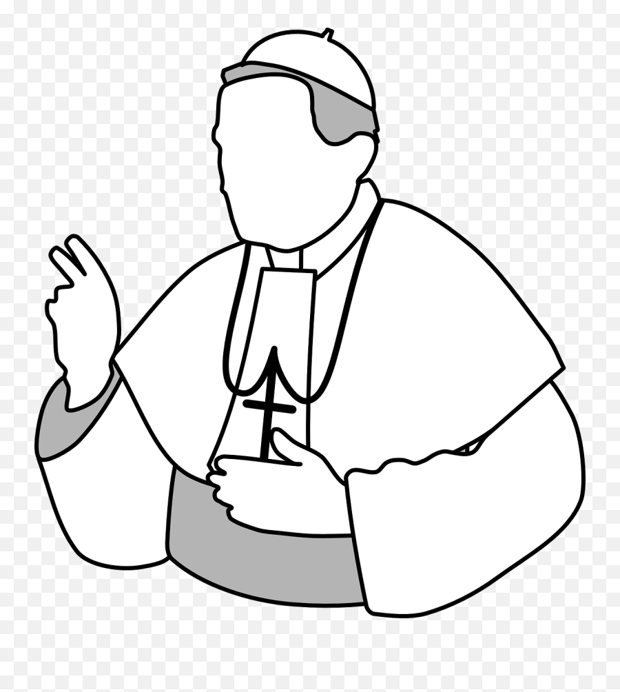 Free Faith Clipart Black And White Download Free Clip Art - Pope Icon Emoji,Faith Clipart