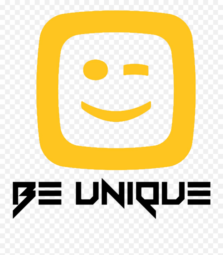 Be Unique Logo - Happy Emoji,Unique Logo