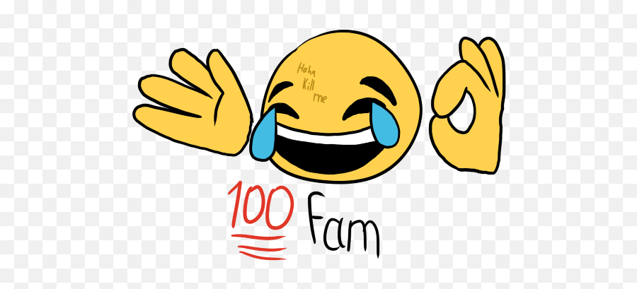 Download Crying Laughing By Klunsgod - Joy Okhand 100 Fire Joy Emoji,Laughing Crying Emoji Transparent