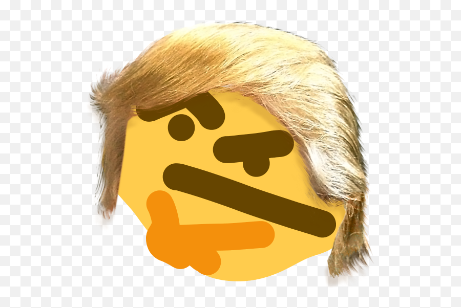 Trump Think Trump Thonk - Thinking Emoji Png,Thonk Png