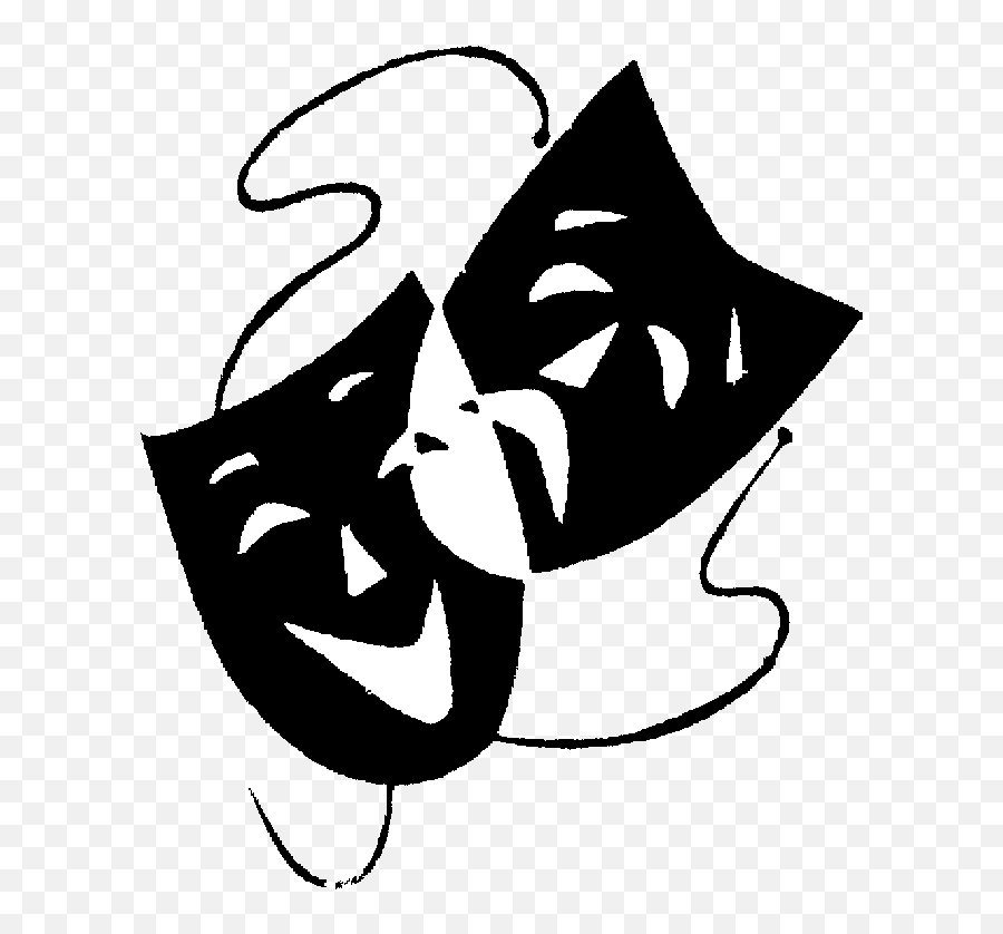 Drama Mask Black And White - Clipart Best Tragedy And Comedy Masks Gif Emoji,Drama Clipart