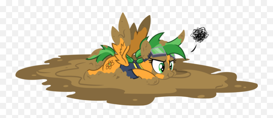 Pegasus Pony Safe Scrunchy Face - Duck In Mud Cartoon Emoji,Mud Clipart